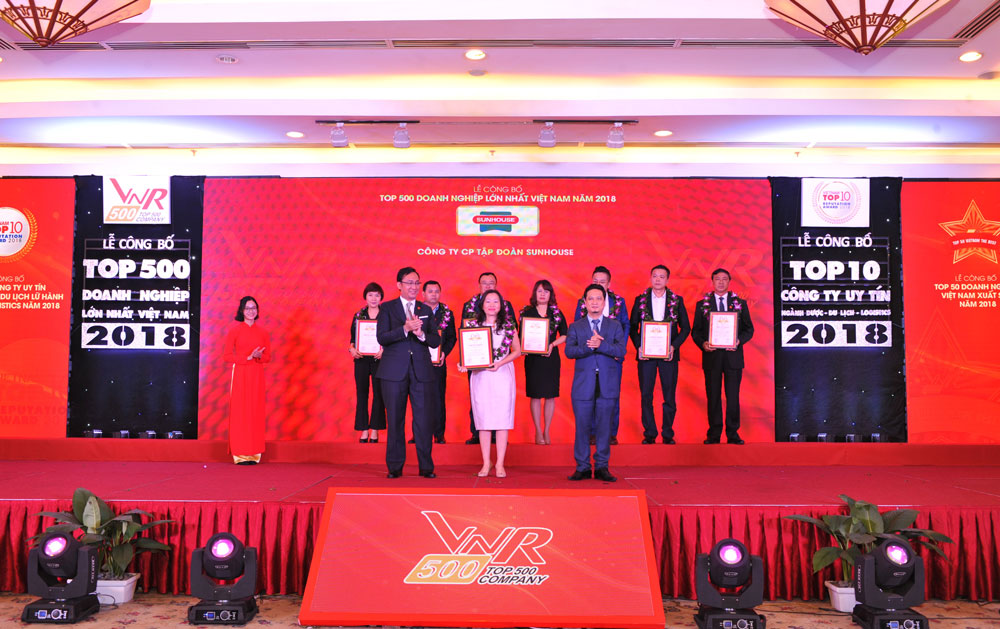 Tập đoàn SUNHOUSE tiếp tục có tên trong TOP 500 Doanh nghiệp lớn nhất Việt Nam năm 2018 001