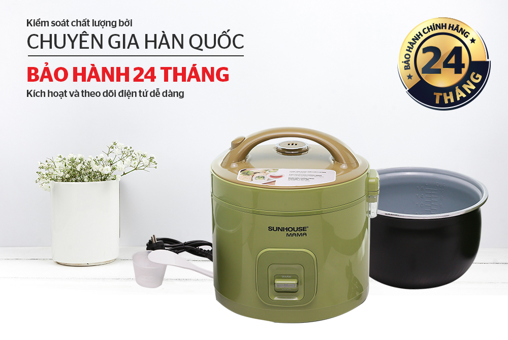NỒI CƠM ĐIỆN 1.8L SUNHOUSE MAMA SHD8665G 8