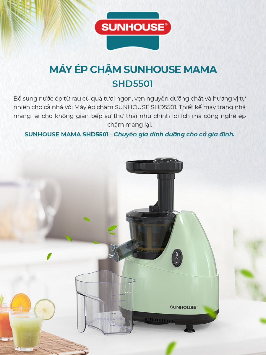 máy ép chậm sunhouse mama 5501