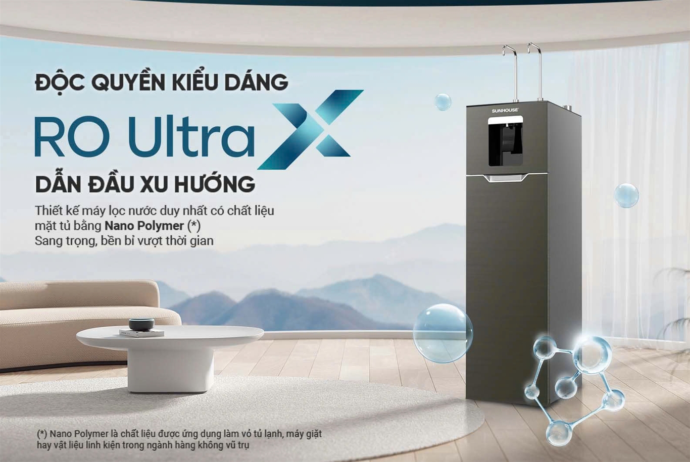 Máy lọc nước RO dáng slim