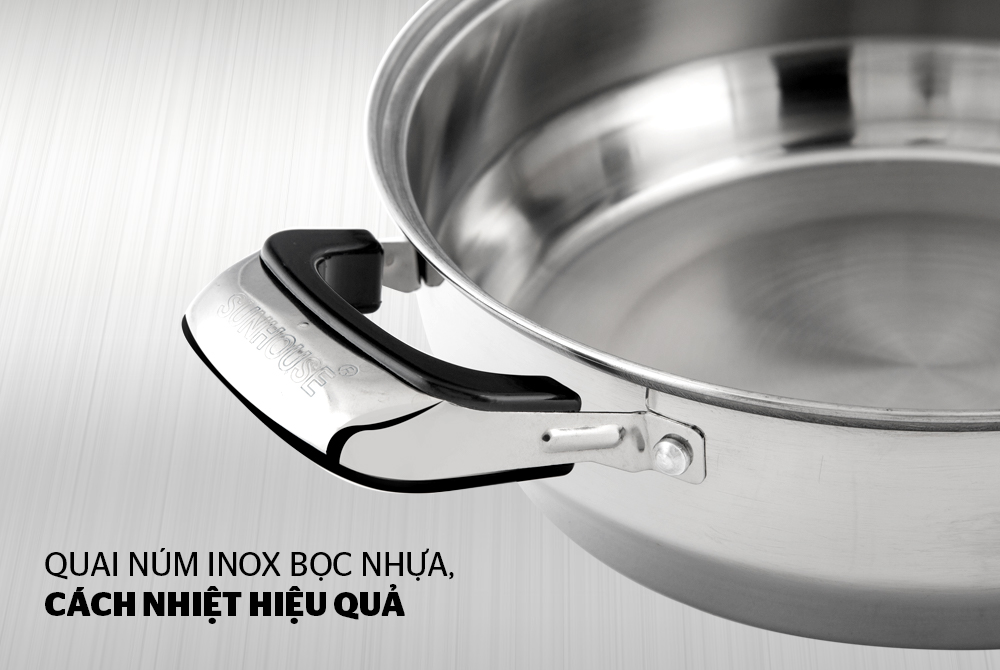 Nồi lẩu inox 1 đáy SUNHOUSE SHL26 004