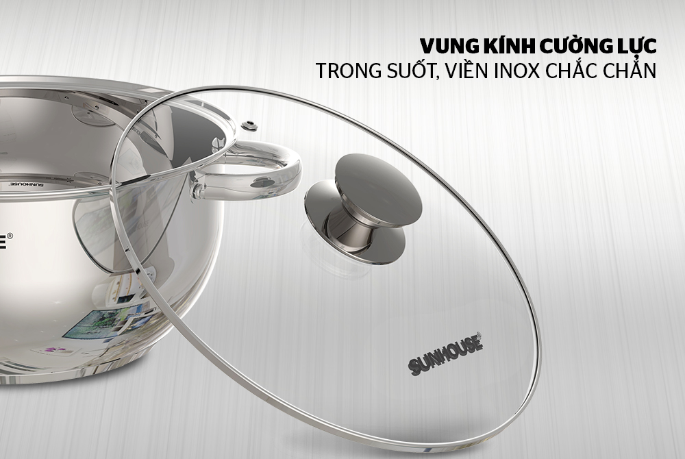 Nồi inox 3 đáy SUNHOUSE SH22126 003