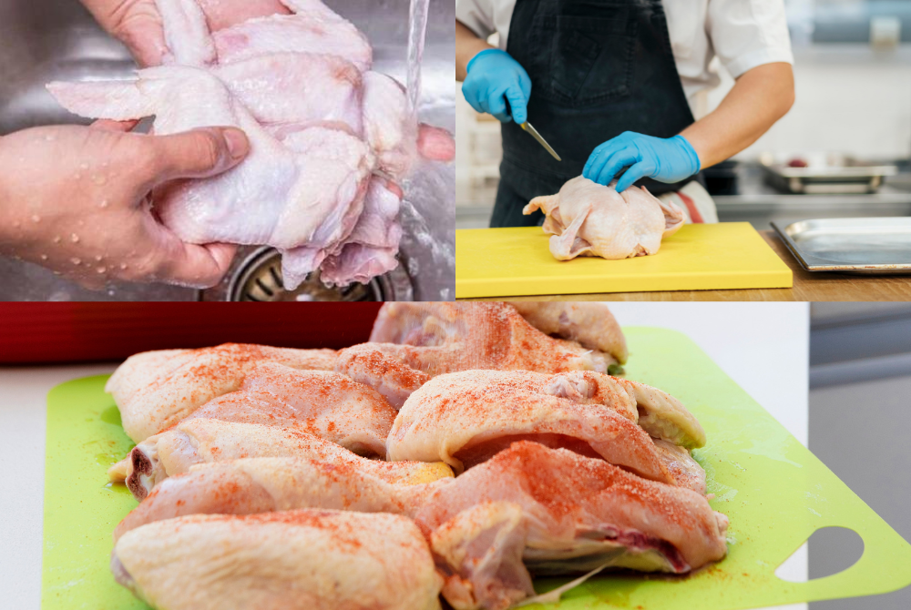 3 bước sơ chế thịt gà cho món cơm gà nấu bằng nồi cơm điện