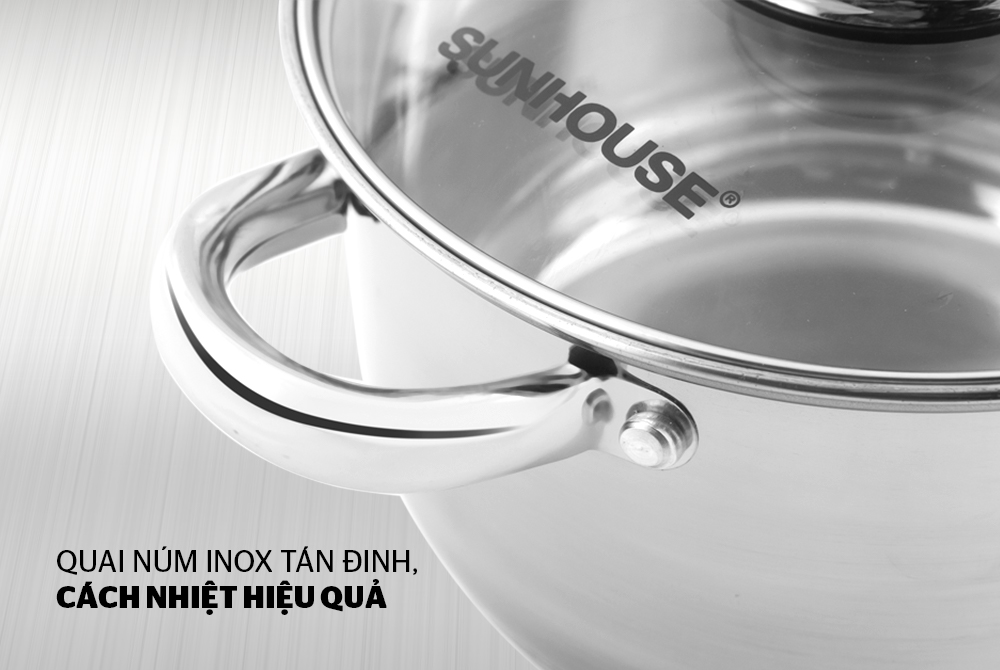 Nồi inox 3 đáy SUNHOUSE SH22128 004