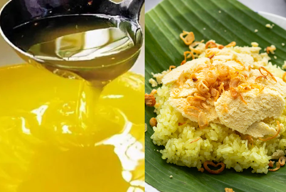 Mỡ gà sẽ giúp tăng độ béo cho món xôi đậu xanh  