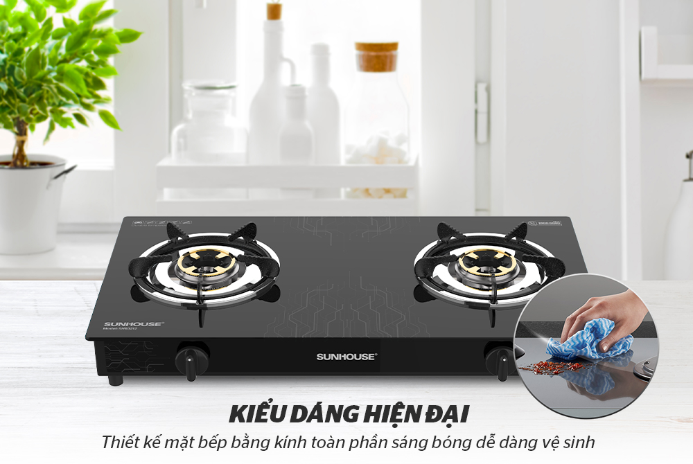 BẾP GAS DƯƠNG KÍNH SUNHOUSE SHB3212 11