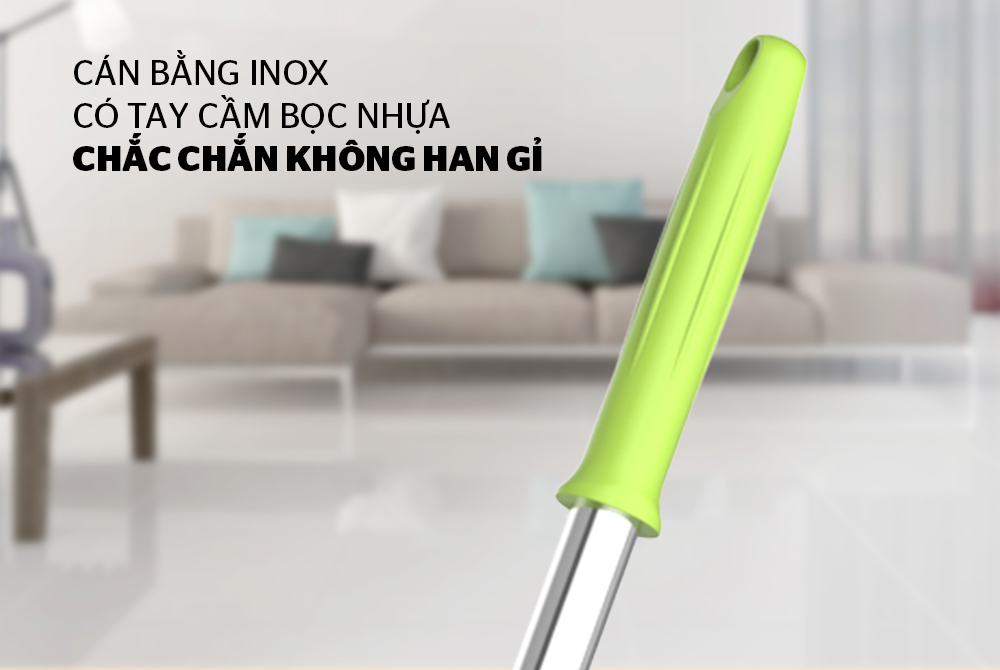 CÂY LAU NHÀ XOAY 360 ĐỘ SUNHOUSE THẾ HỆ MỚI KS-MO260IG 2