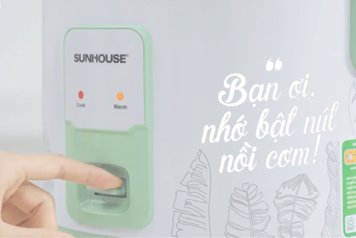 Bấmm nút nồi cơm