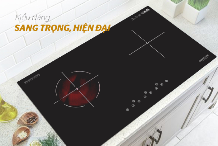 Bếp đôi điện từ hồng ngoại SUNHOUSE giá tốt