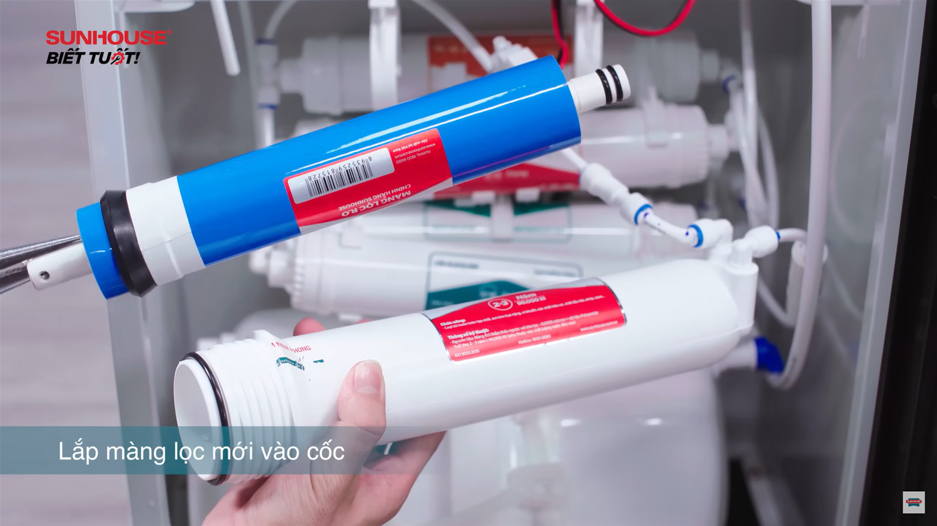 Các bước lắp màng RO