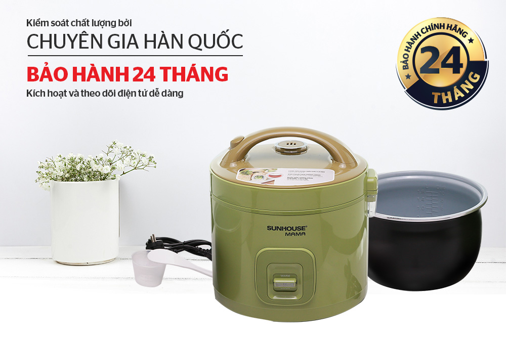 NỒI CƠM ĐIỆN 1.2L SUNHOUSE MAMA SHD8265G 8