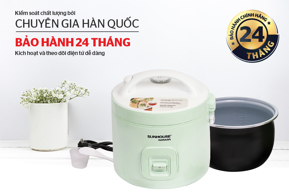 NỒI CƠM ĐIỆN 1.2L SUNHOUSE MAMA SHD8265B 8