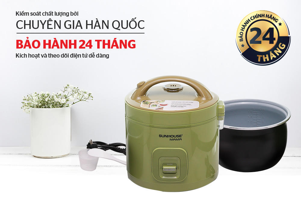 NỒI CƠM ĐIỆN 1.8L SUNHOUSE MAMA SHD8665G 8