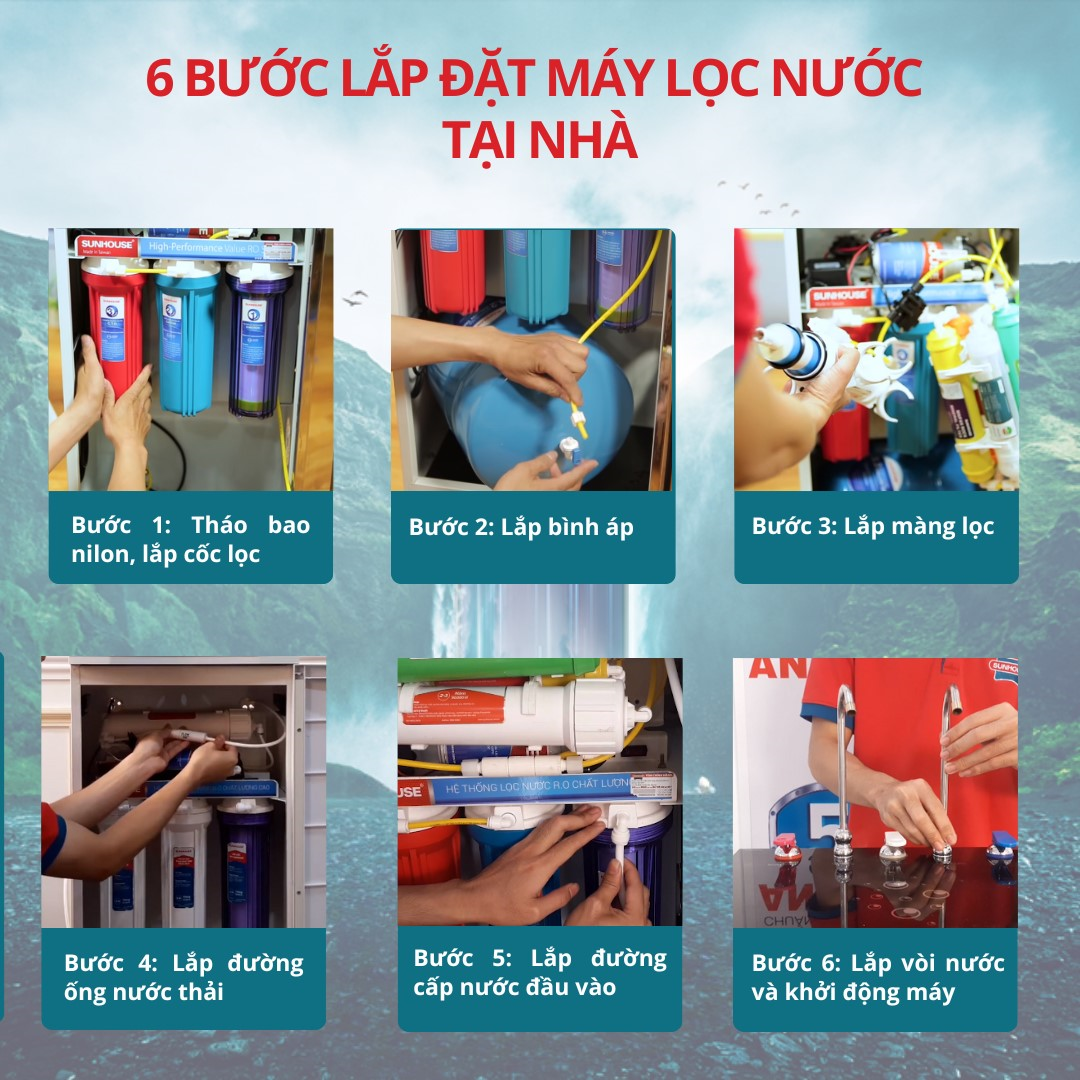 Lắp đặt máy lọc nước tại nhà