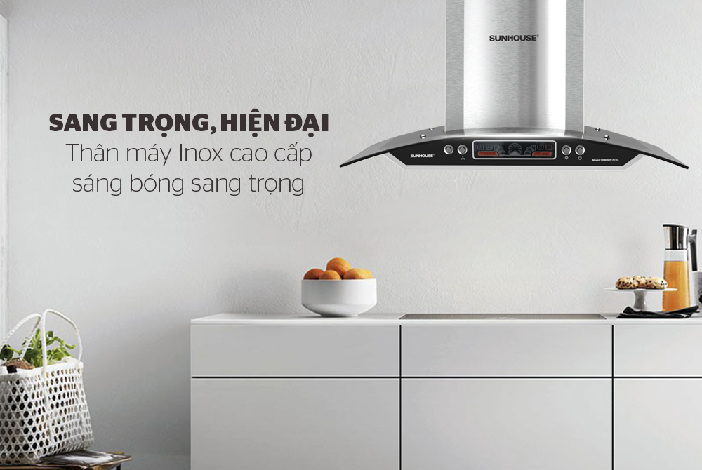 Máy hút mùi làm từ inox cao cấp