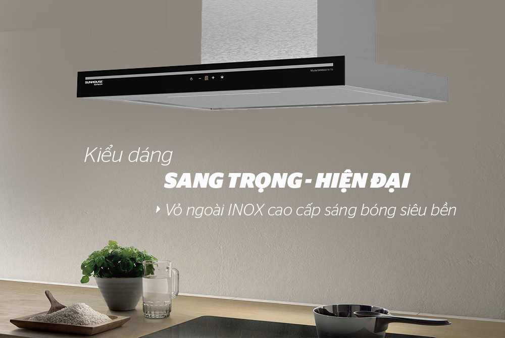 Máy hút mùi thiết kế sang trọng