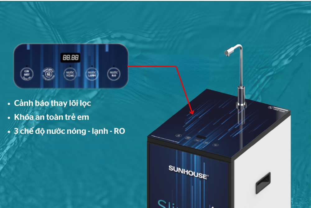 Máy lọc nước có khóa an toàn