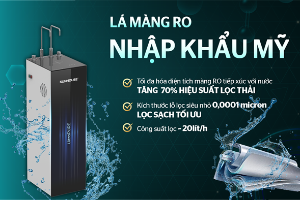 Máy lọc nước nóng lạnh Sunhouse
