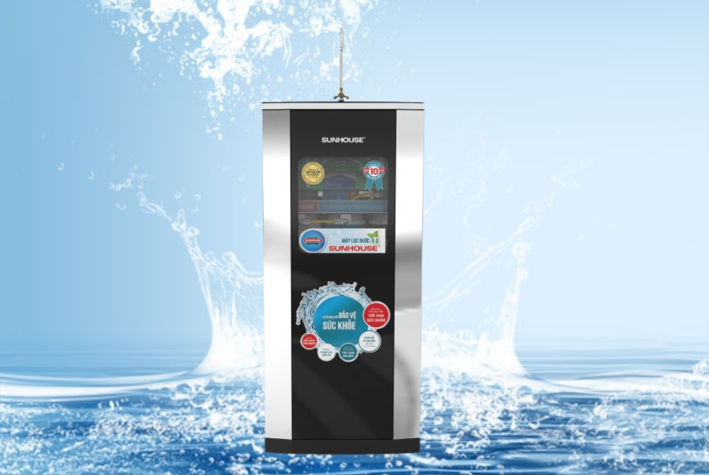 Máy lọc nước trang bị 10 lõi lọc