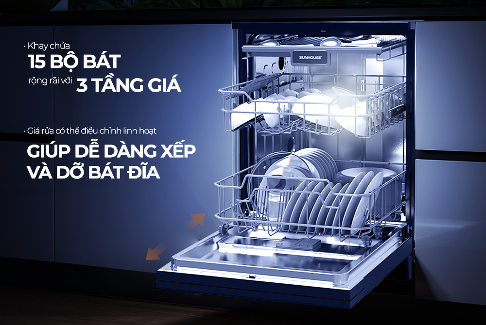 Máy rửa bát Sunhouse