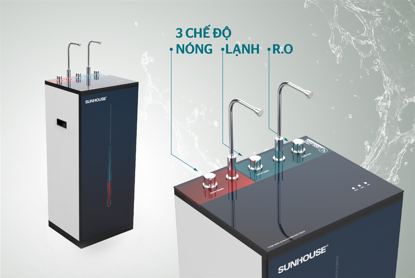 Nước được lưu trữ sẵn trong máy lọc