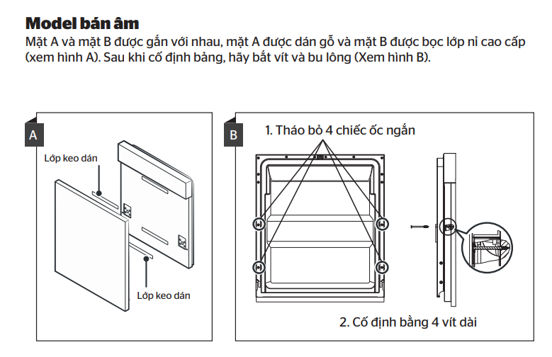 Ốp gỗ máy rửa bát