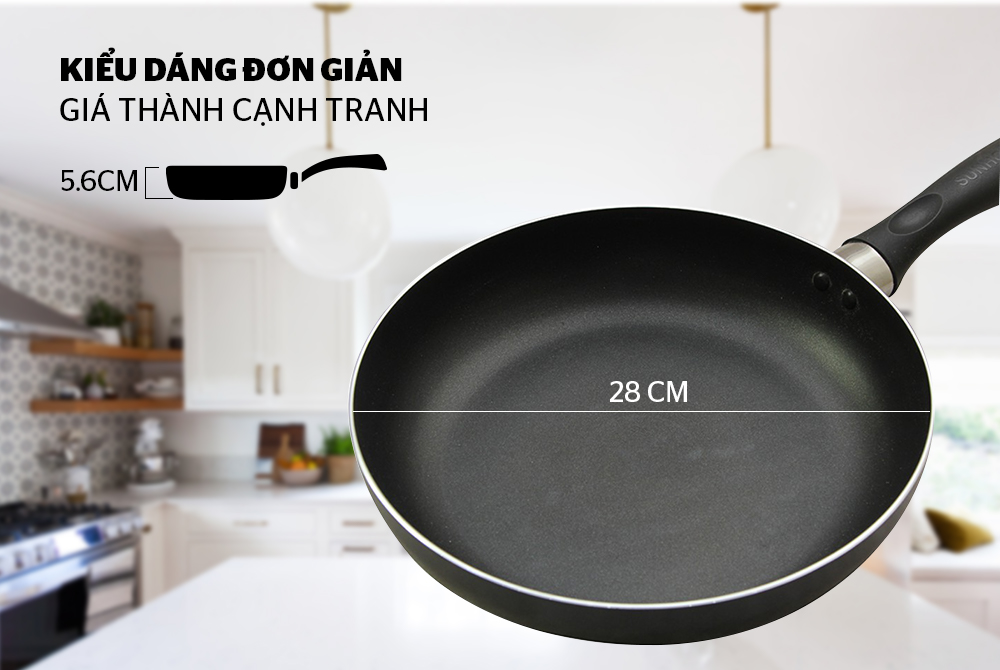 Chảo trơn chống dính SUNHOUSE CT28 001