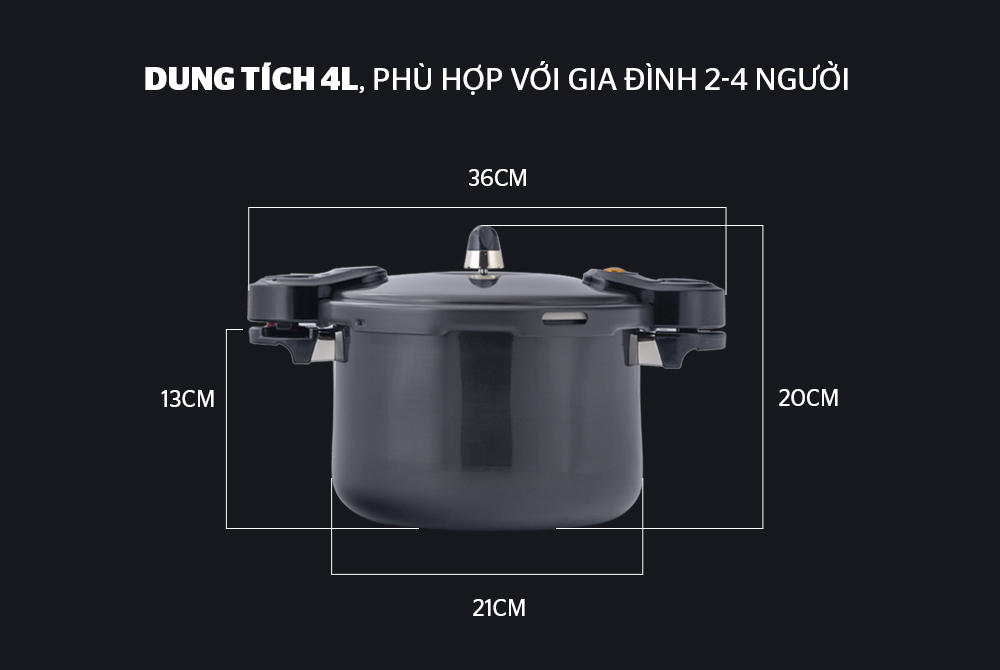 Nồi áp suất anod SUNHOUSE LC400 005