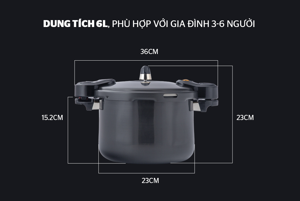 Nồi áp suất anod SUNHOUSE LC400 005