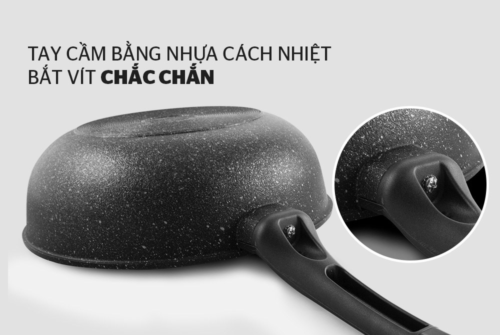 Chảo siêu bền đá sâu chống dính SUNHOUSE SBDS30 005