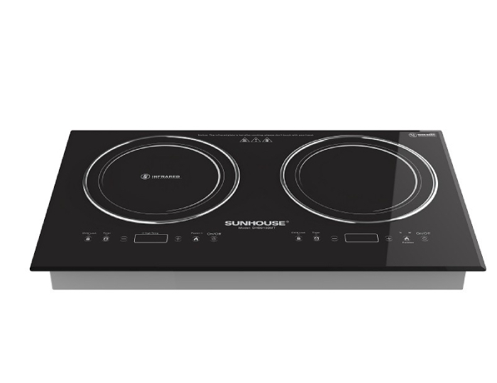 Thiết kế bếp đôi từ và hồng ngoại SHB9103MT