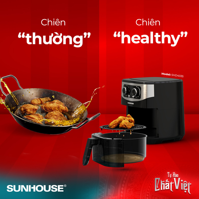 Sử dụng nồi chiên không dầu giúp hạn chế những chất độc hại từ việc chiên rán theo phương pháp truyền thống