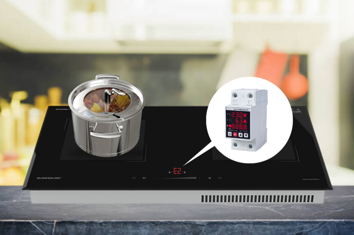 Nguồn điện áp quá cao có thể là nguyên nhân khiến bếp báo lỗi E2