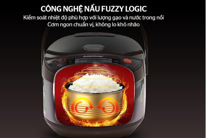Công nghệ Fuzzy Logic trong dòng nồi cơm điện tử SUNHOUSE