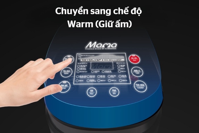 Chuyển sang chế độ giữ ấm để bò kho nóng hổi đến khi ăn 