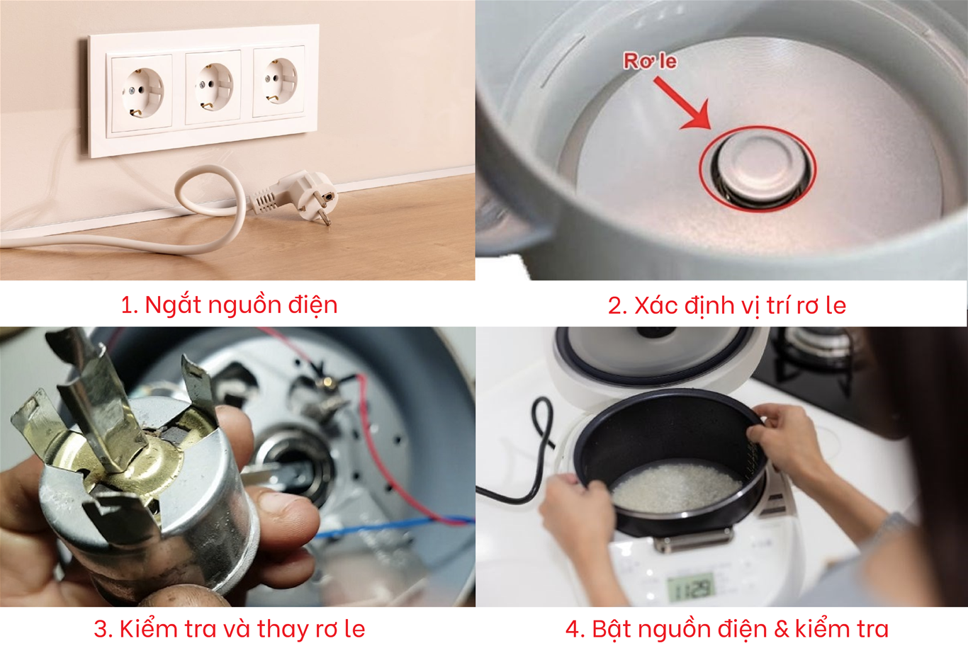 Cách xác định vị trí và kiểm tra rơ le nhiệt