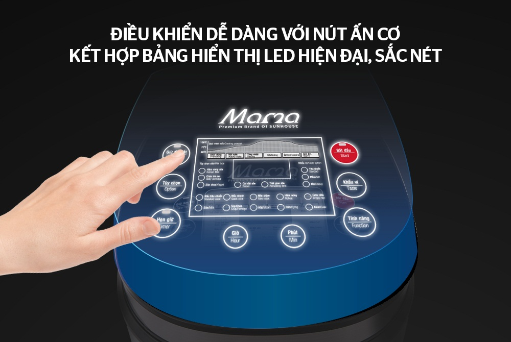 Bảng điều khiển của nồi cơm điện cơ