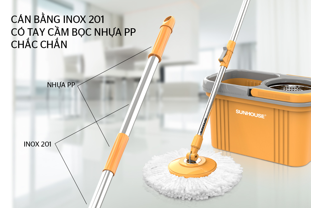 Mách bạn cách thức sở hữu cây lau nhà 360 thông minh năm 2020 từ SUNHOUSE 2