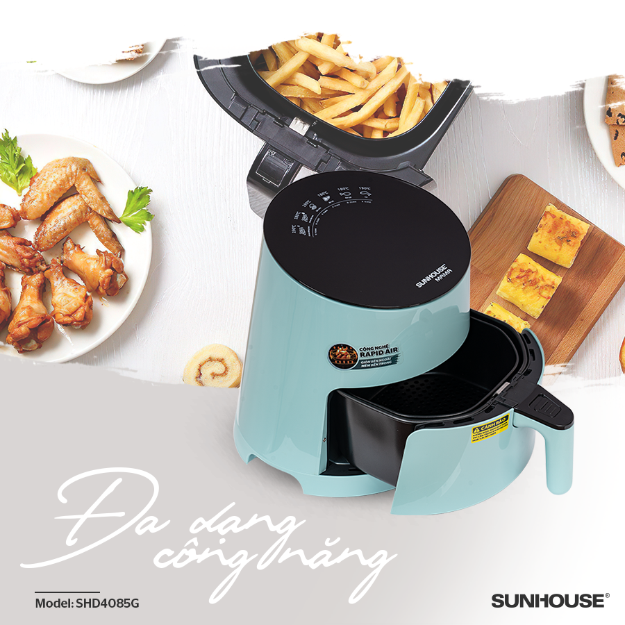 Sở hữu công thức “vàng” làm caramel thơm ngon, mịn mượt bằng nồi chiên không dầu SUNHOUSE 2