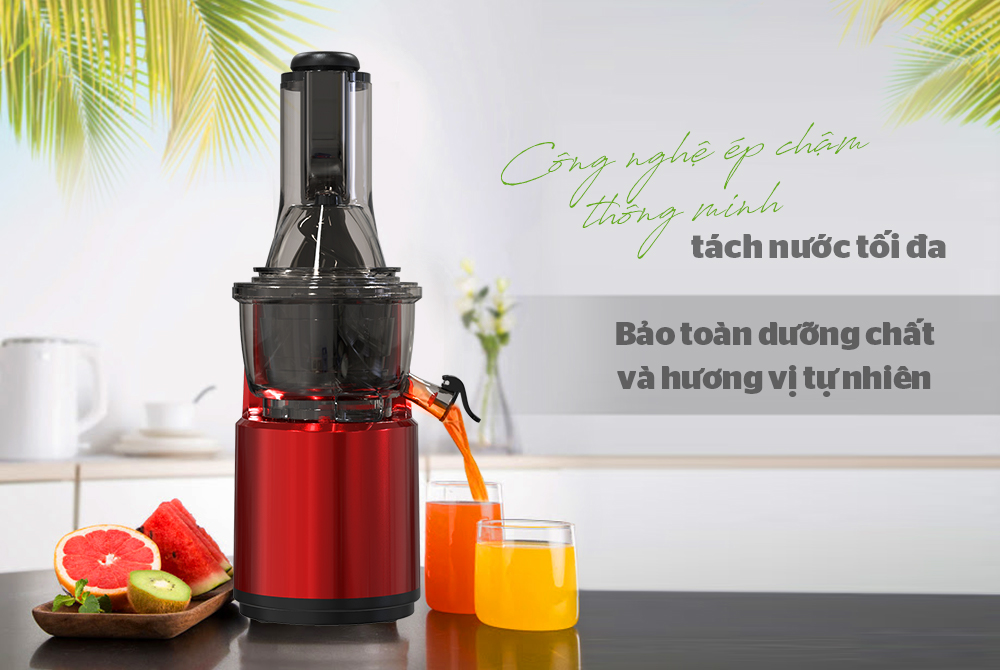 Làm nước ép dứa thơm ngon, đơn giản chỉ vài phút cùng máy ép chậm SUNHOUSE 3