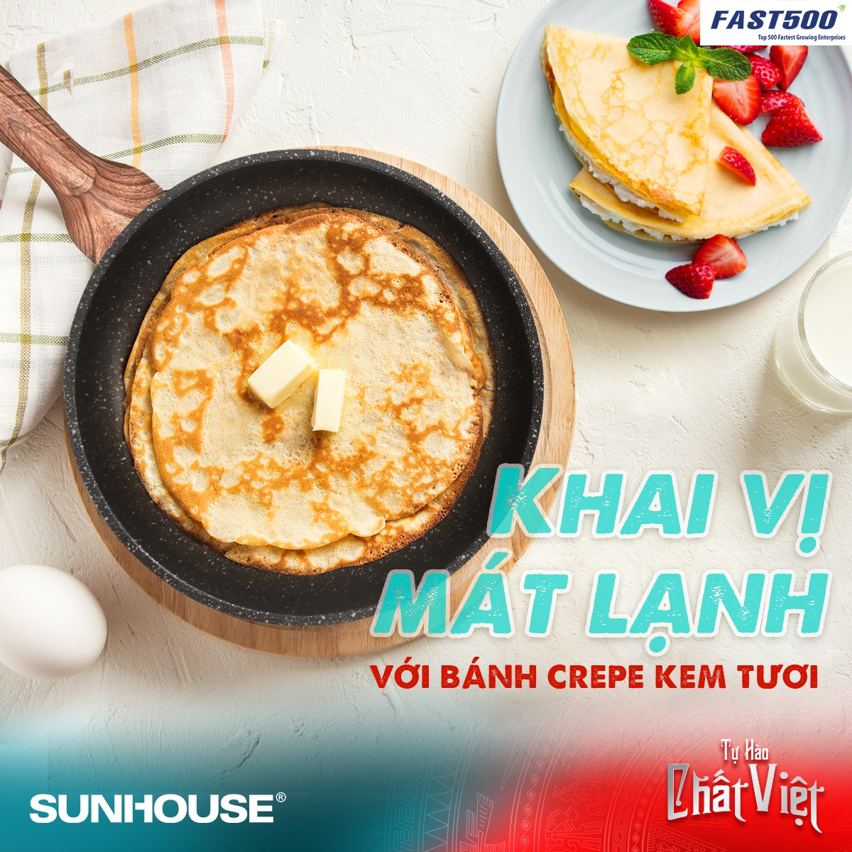 KHAI VỊ MÁT LẠNH VỚI CÔNG THỨC LÀM BÁNH CREPE KEM TƯƠI NGAY TẠI NHÀ 1