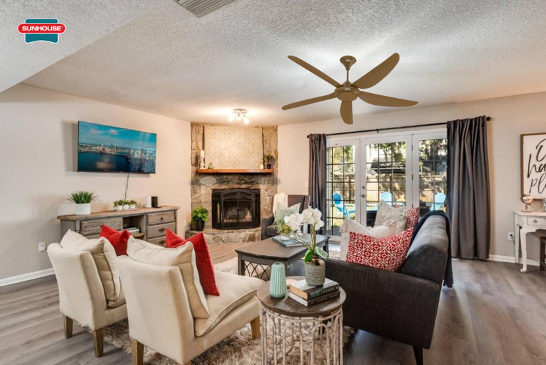 Quạt trần SUNHOUSE APEX APF7667YB sở hữu cánh cong 3D cùng trọng lượng nhẹ