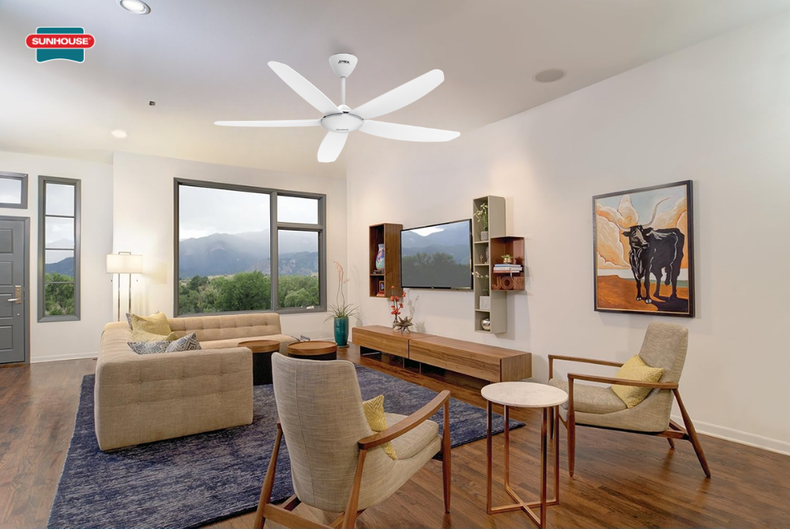 Quạt trần SUNHOUSE APEX APF7666W được mệnh danh là “Vua làm mát”