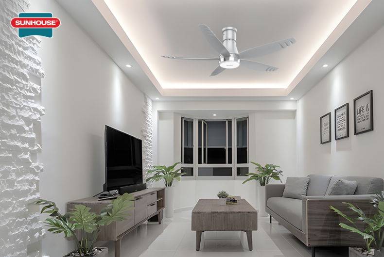 Quạt trần SUNHOUSE APEX APF7681G trong nhà chung cư