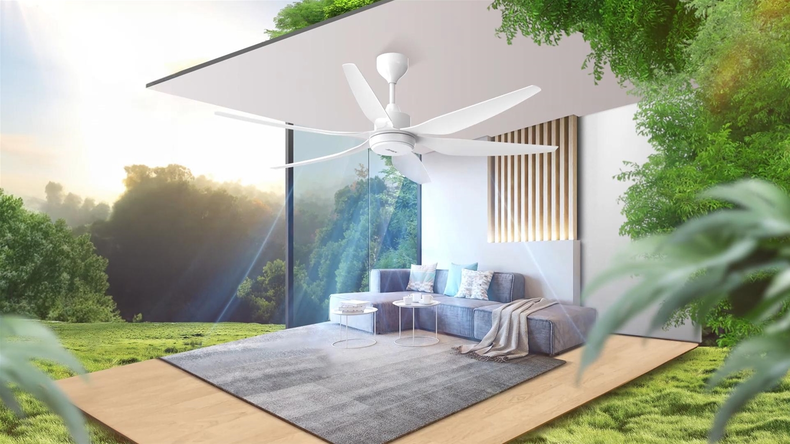 Sử dụng quạt trần kết hợp điều hòa, bật chế độ vừa phải và tắt quạt khi không có người để tiết kiệm điện năng