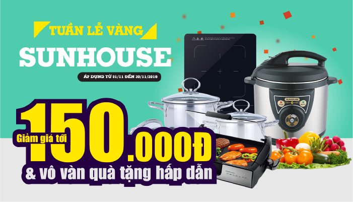 Rộn ràng khuyến mại tháng 11 – Tháng vàng SUNHOUSE 1