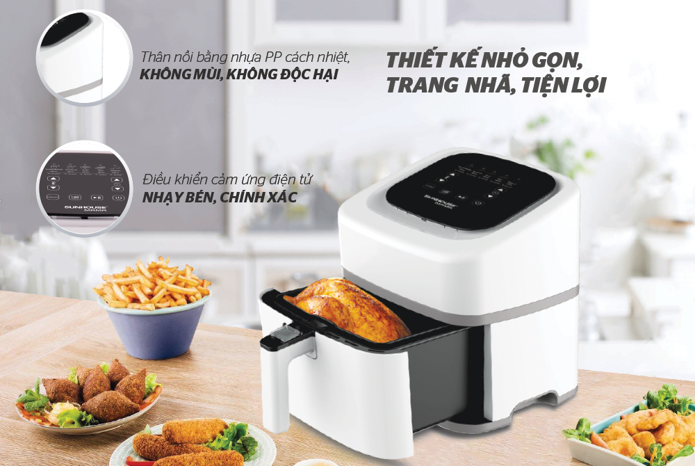 Top 3 Nồi chiên không dầu SUNHOUSE tốt nhất trong tầm giá 2 triệu