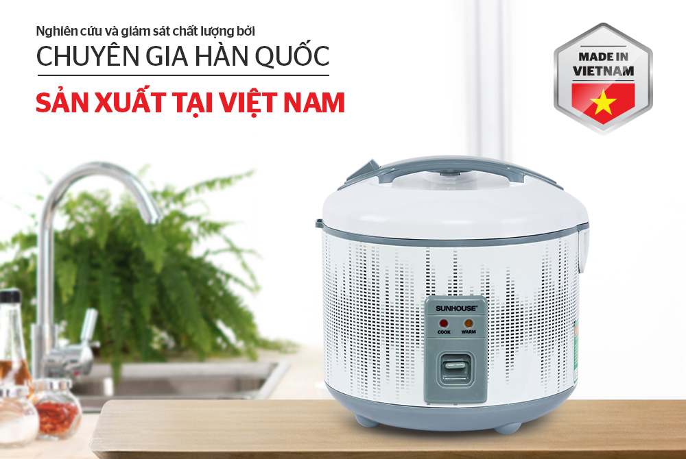 NỒI CƠM ĐIỆN 1.8L SUNHOUSE SHD8601 1