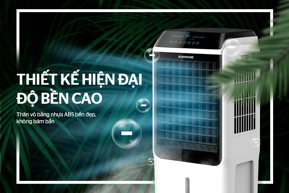 quạt điều hòa sunhouse shd7727 thiết kế trang nhã, nhỏ gọn