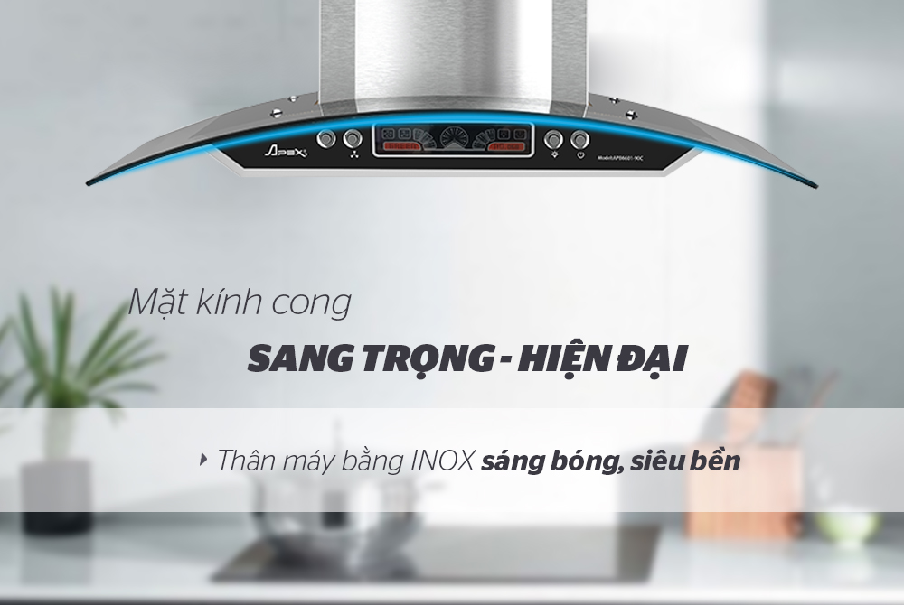 MÁY HÚT MÙI KÍNH CONG APEX APB6601-90C 2